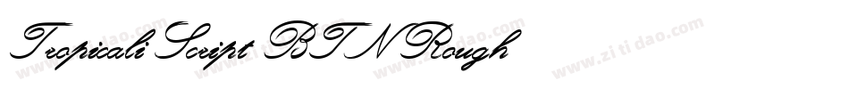 Tropicali Script BTN Rough字体转换